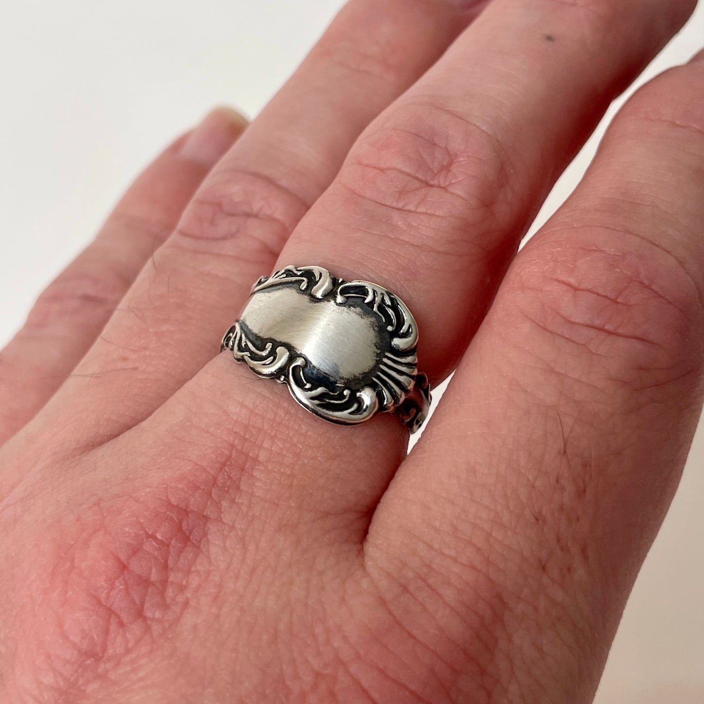 Louis XV Spoon Band Ring