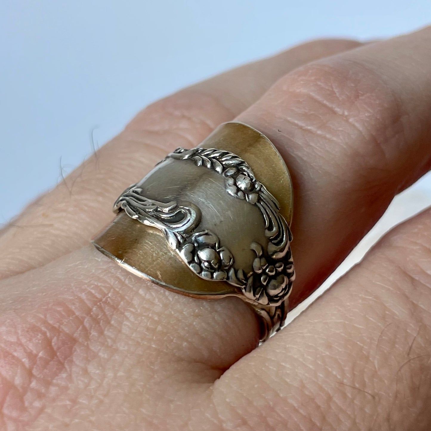 ROF14 Sterling Silver Spoon Band Ring — Roden Brothers Ltd