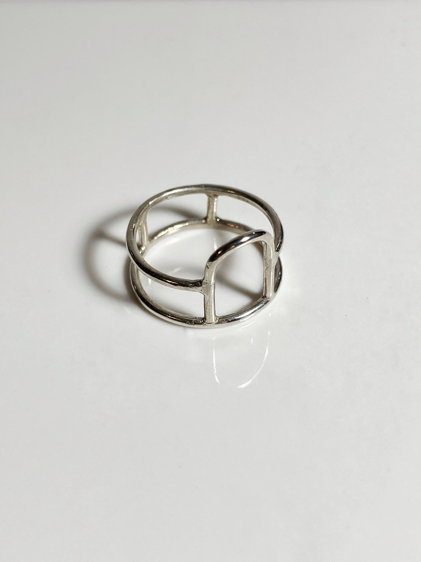 Modernist Silver Ring