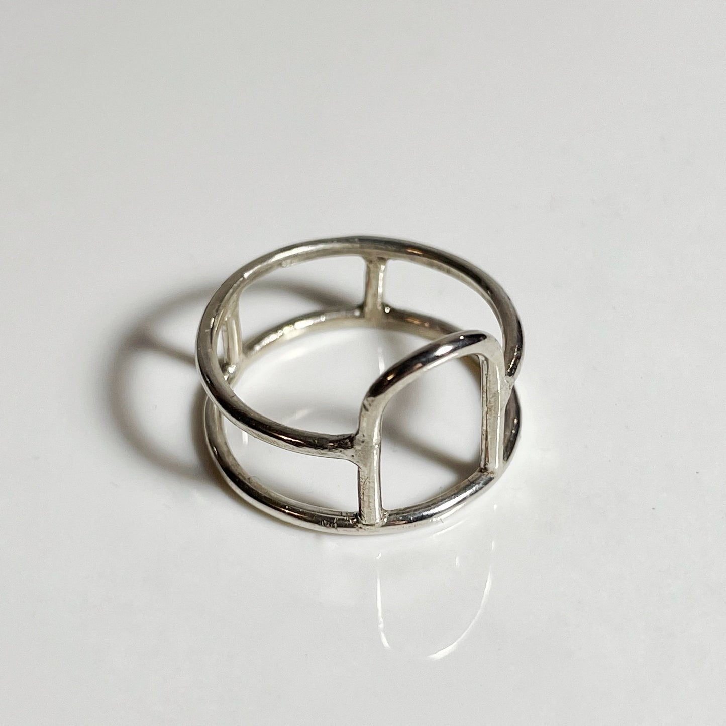 Modernist Silver Ring