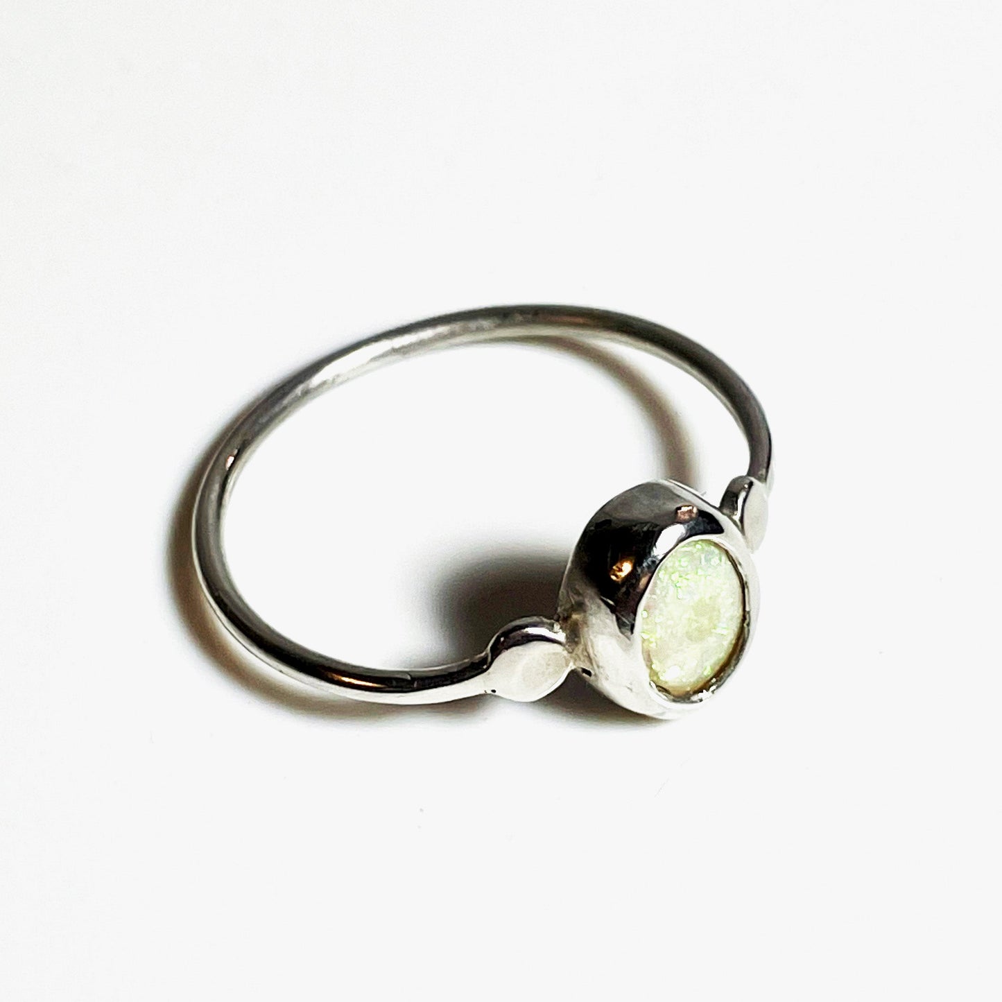 Opal Sterling Silver Ring