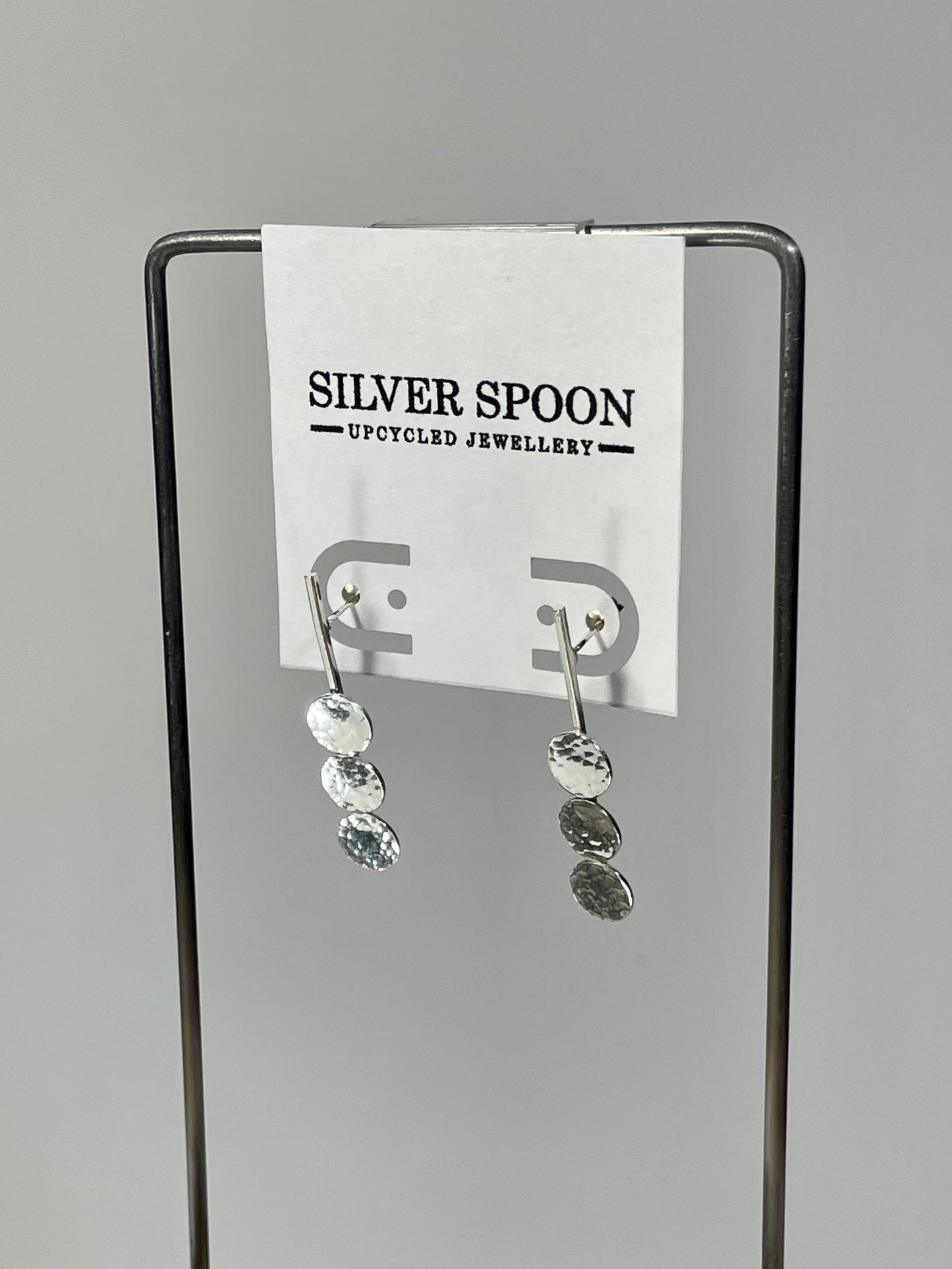 Modernist Silver Post Earrings