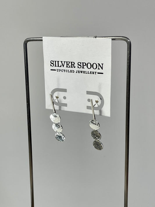 Modernist Silver Post Earrings