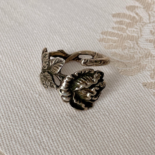 Silber Hildesheimer Rose Sterling Silver Spoon Ring