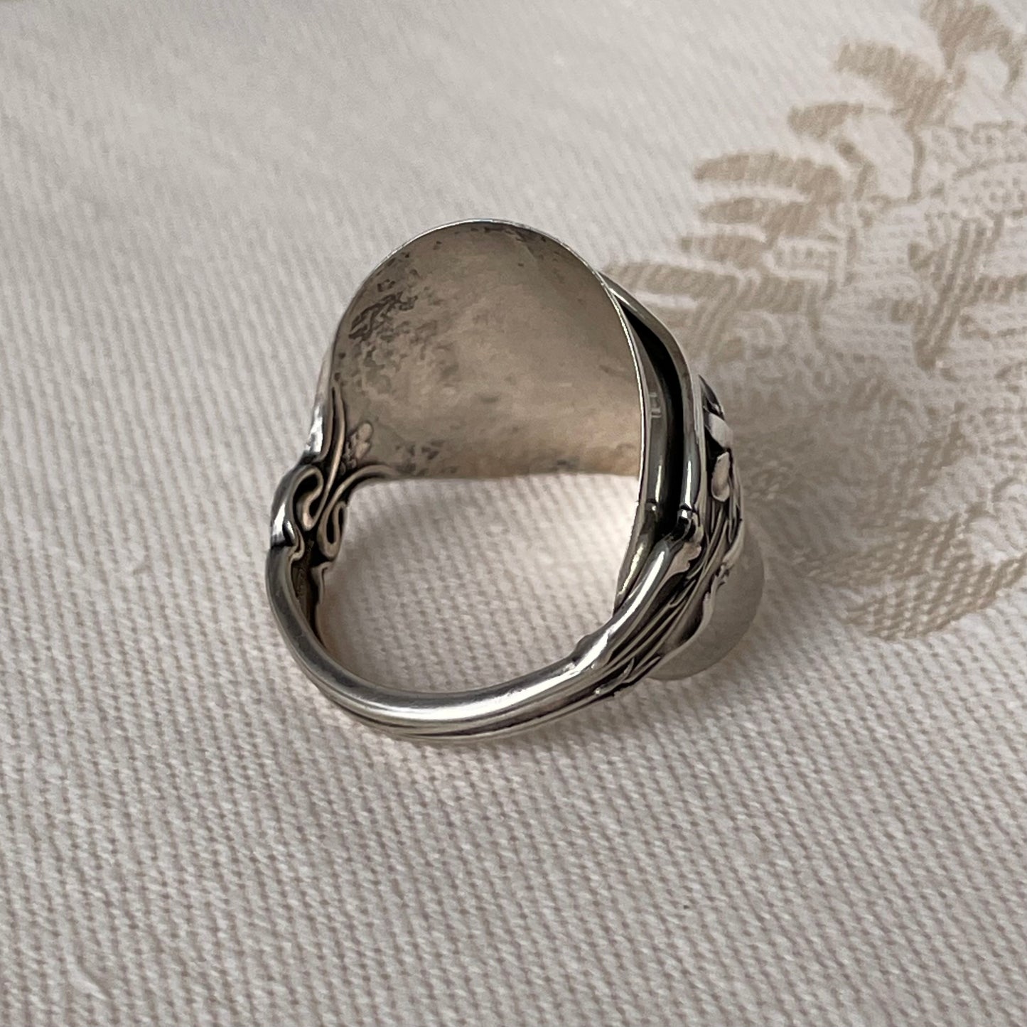 Daffodil Sterling Silver Spoon Band Ring