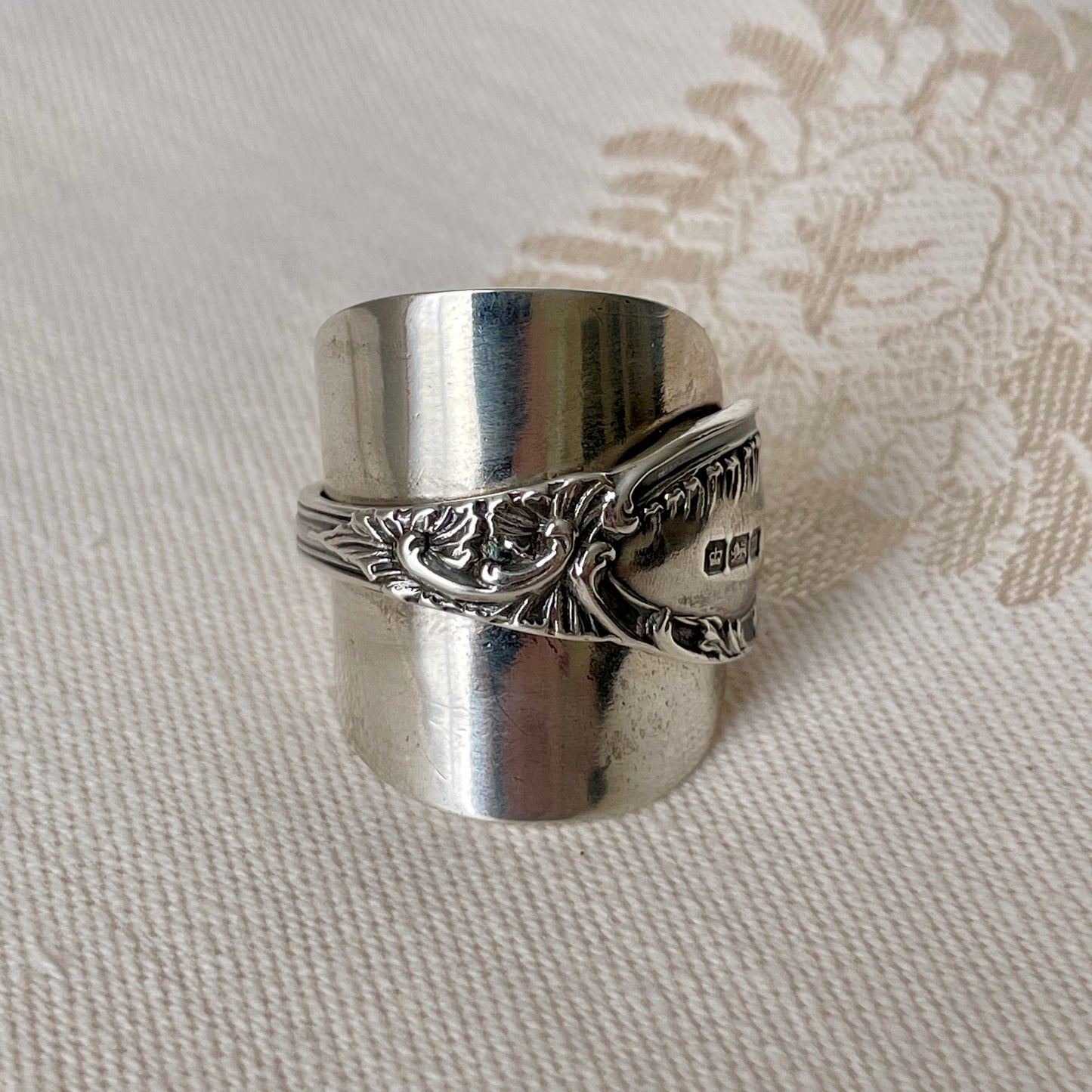 Mappin & Webb Sterling Silver Spoon Band Ring
