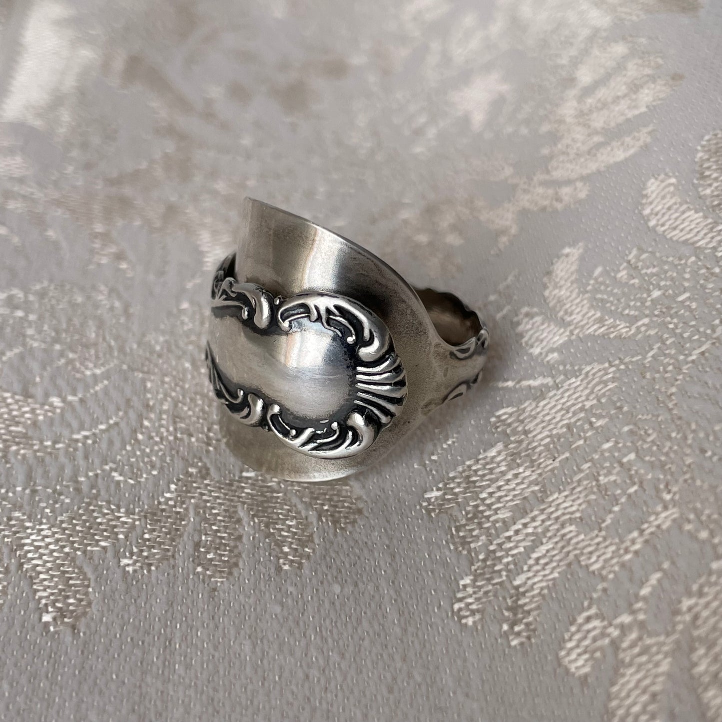 Louis XV Sterling Silver Spoon Ring — Gorham Silver, 1891