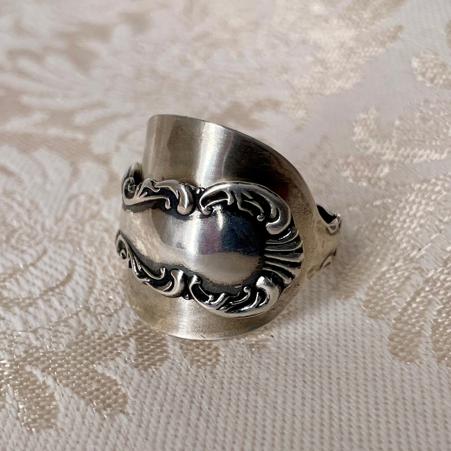Louis XV Sterling Silver Spoon Ring — Gorham Silver, 1891