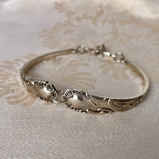 Art Nouveau Silver Spoon Handle Bracelet