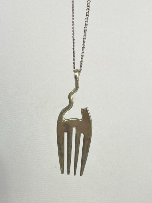 Fork Cat Necklace